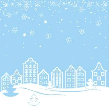 Vector template for Christmas cards. Stock Illustration