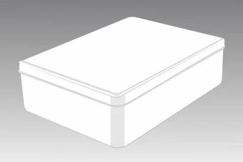 Vector template of closed box on a gradient background 스톡 일러스트