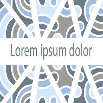 Vector template design greeting cards, poster, invitation, geometric pattern  Stock Illustration