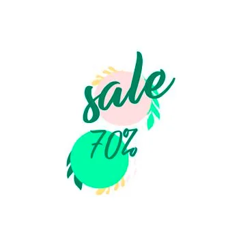 Vector template discount up to 70 Stock Illustration