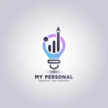 Vector template for financial advisor logos design. Stock Illustration