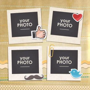 Vector template frame Stock Illustration