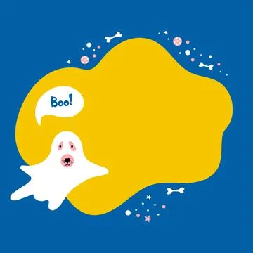 Vector template with ghost Illustrazione stock