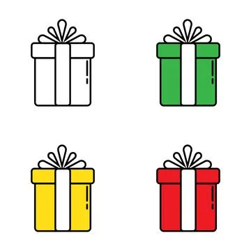 Vector template of gift box, affection, birthday, romantic, special, valentin Stock Illustration