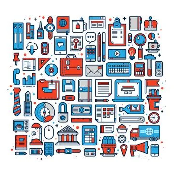 Vector template Illustrazione stock