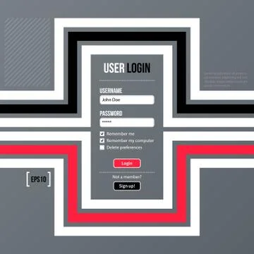 Vector template Stock Illustration