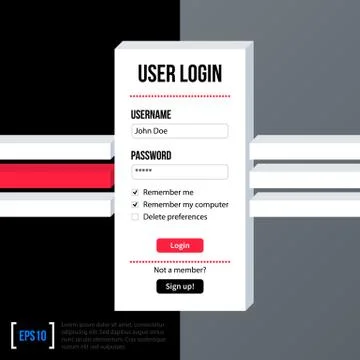 Vector template Stock Illustration