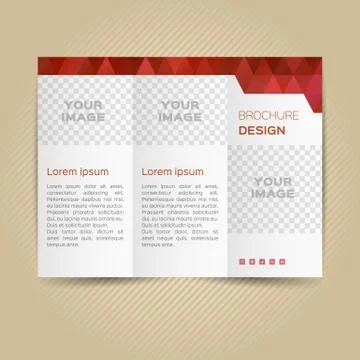 Vector template for leaflet Stock Illustration