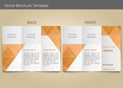Vector template for leaflet Stock Illustration