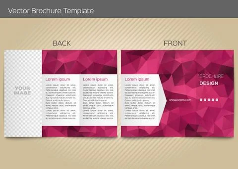 Vector template for leaflet Stock Illustration