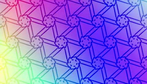 Vector template with Modern geometrical abstract pattern. Gradient color Stock Illustration