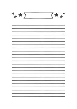 Vector Template Notes for Agenda, Planner and Other Stationery Stock Illustration