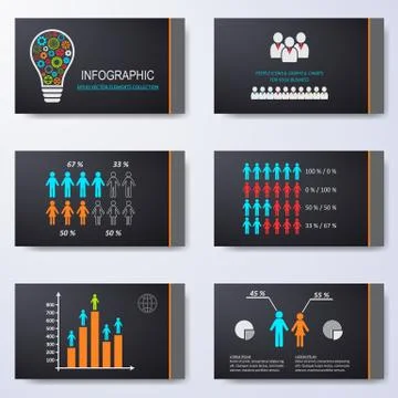 Vector template for presentation slides イラスト素材