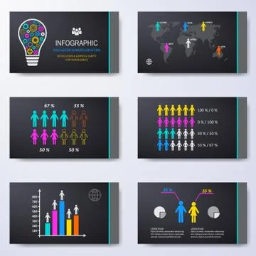 Vector template for presentation slides Illustrazione stock