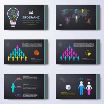 Vector template for presentation slides Illustrazione stock