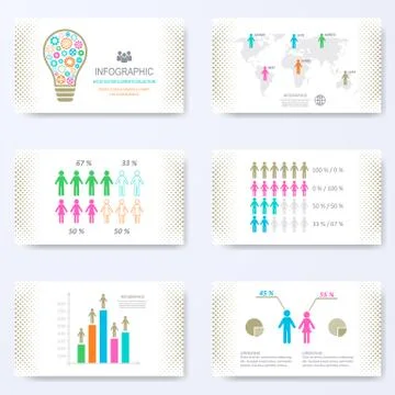 Vector template for presentation slides Stock Illustration
