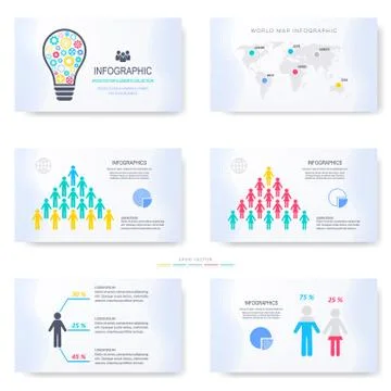 Vector template for presentation slides Stock Illustration