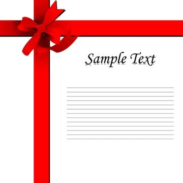 Vector template with ribbon Stock-Illustration