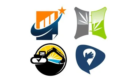 Vector Template Sign Set Stock-Illustration