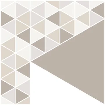 Vector template square cards made of triangles. Stock Illustration