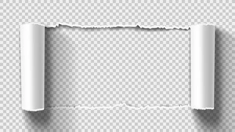 Vector template of torn paper Stock Illustration