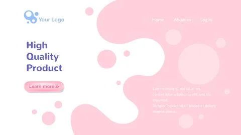 Vector template of website design. The modern concept of web page design for Иллюстрация