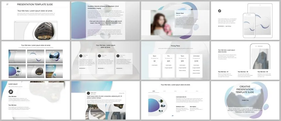 Vector template for website design, presentations, portfolio. Templates for Stock Illustration