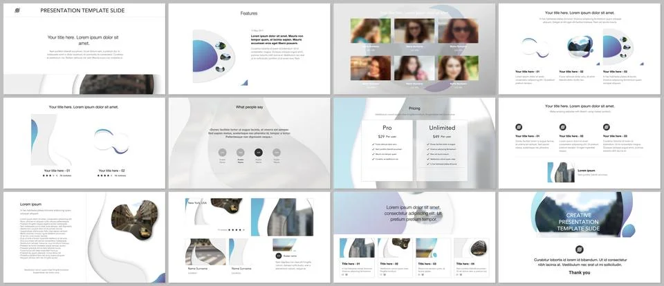 Vector template for website design, presentations, portfolio. Templates for Illustrazione stock