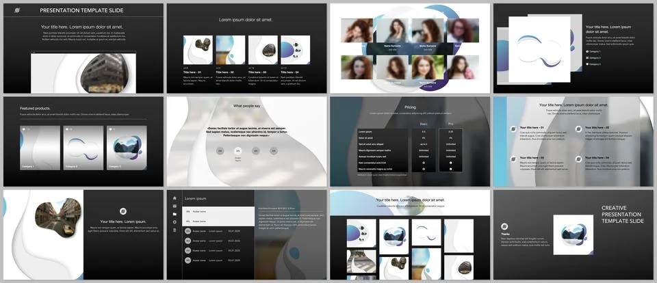 Vector template for website design, presentations, portfolio. Templates for Stock Illustration