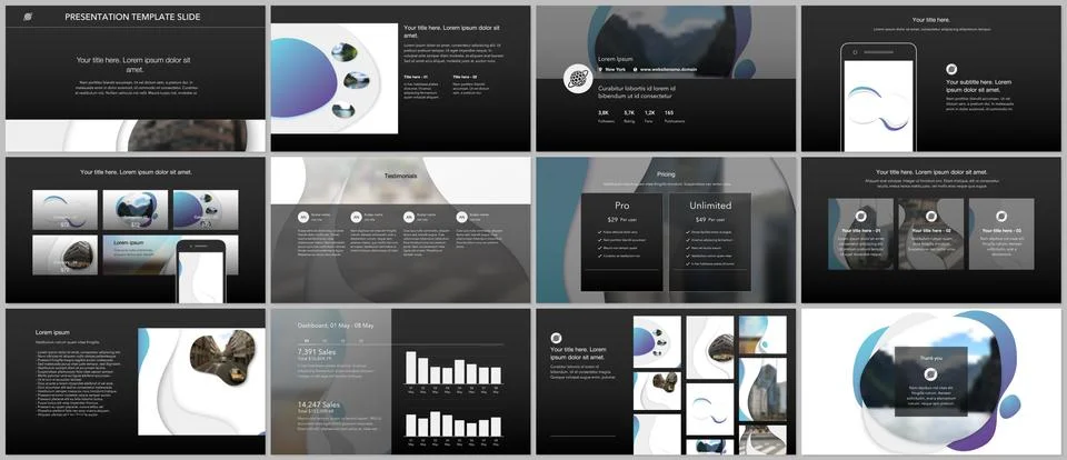 Vector template for website design, presentations, portfolio. Templates for Stock Illustration