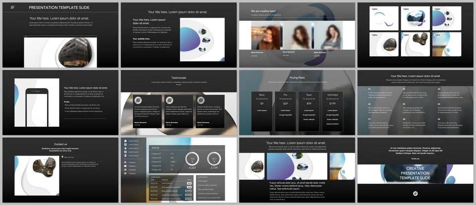 Vector template for website design, presentations, portfolio. Templates for Stock Illustration