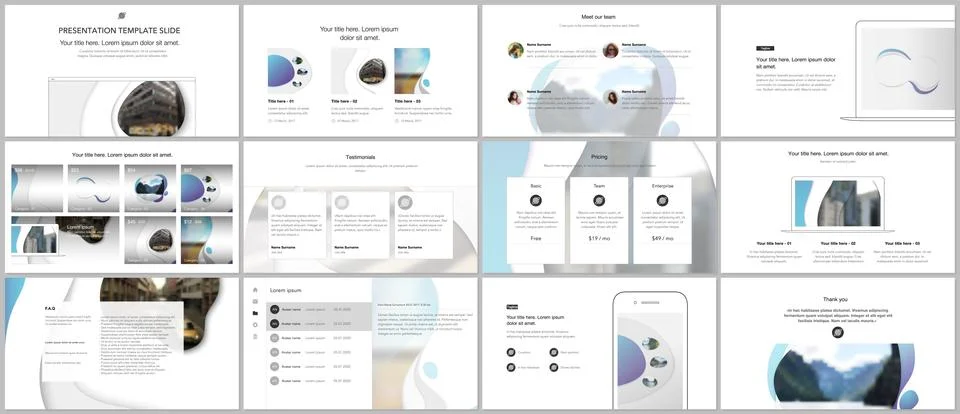 Vector template for website design, presentations, portfolio. Templates for Illustrazione stock