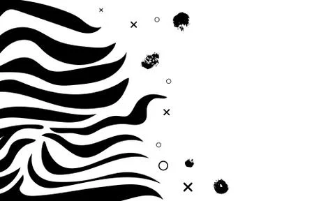 Vector template with Zebra  stripes pattern. Background with decoration and e Stock-Illustration