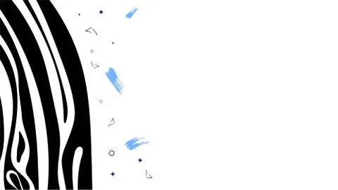 Vector template with Zebra  stripes pattern. Background with decoration and e Illustrazione stock