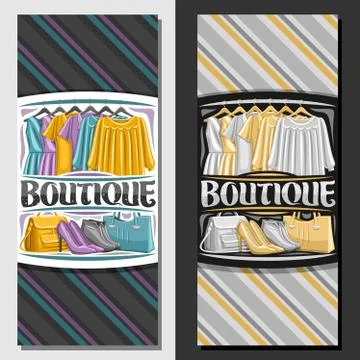 Vector templates for Boutique Stock-Illustration