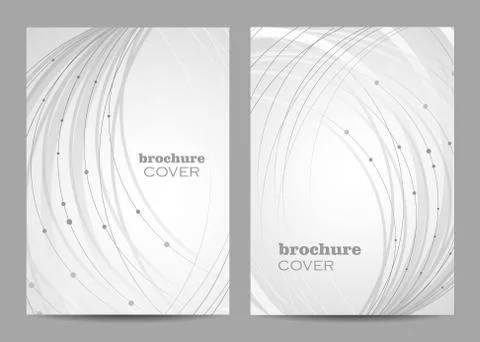 Vector templates for brochure cover in A4 size. Stock Illustration