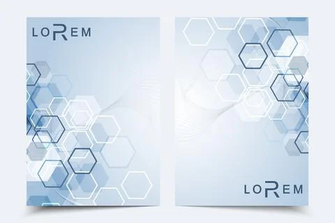 Vector templates for brochure magazine leaflet flyer cover booklet annual r.. Stock Illustration