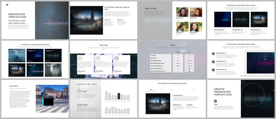 Vector templates for website design, presentations, portfolio. Templates for Stock Illustration
