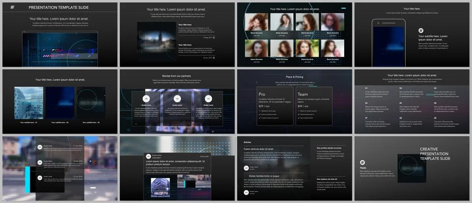 Vector templates for website design, presentations, portfolio. Templates for Stock Illustration