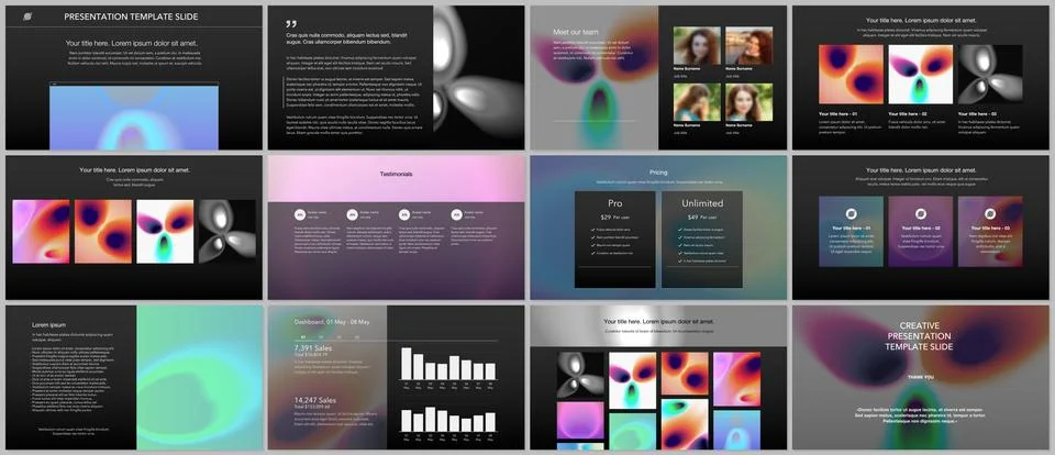 Vector templates for website design, presentations, portfolio. Templates for Stock Illustration