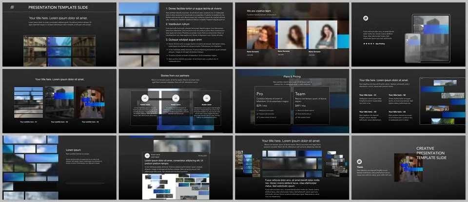 Vector templates for website design, presentations, portfolio. Templates for Stock Illustration
