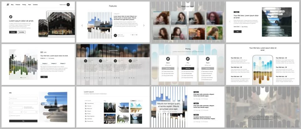 Vector templates for website design, presentations, portfolio. Templates for Stock Illustration