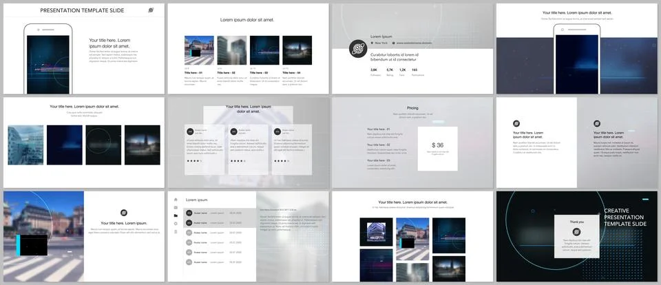 Vector templates for website design, presentations, portfolio. Templates for Stock Illustration