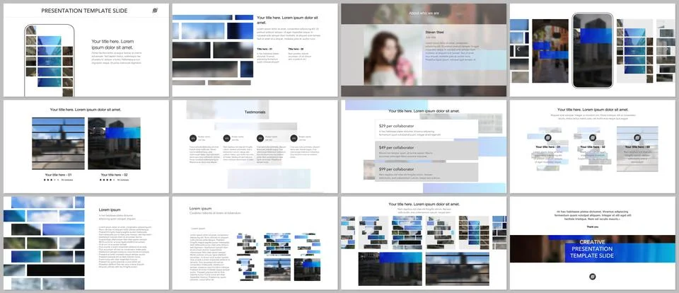 Vector templates for website design, presentations, portfolio. Templates for Stock Illustration