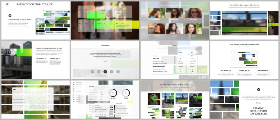 Vector templates for website design, presentations, portfolio. Templates for Stock-Illustration