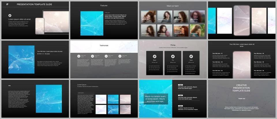 Vector templates for website design, presentations, portfolio. Templates for Stock Illustration