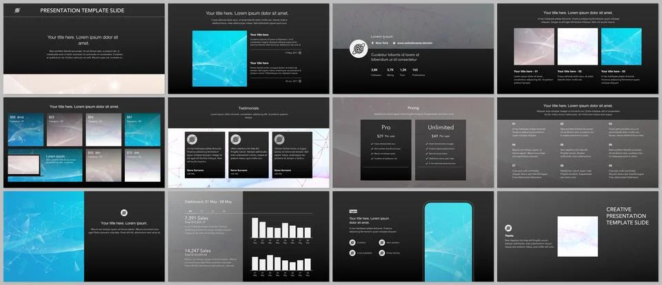 Vector templates for website design, presentations, portfolio. Templates for Stock Illustration