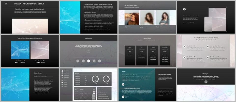 Vector templates for website design, presentations, portfolio. Templates for Stock Illustration