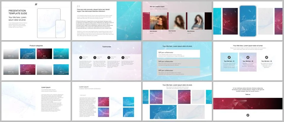 Vector templates for website design, presentations, portfolio. Templates for Stock Illustration