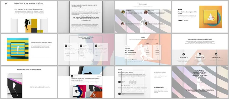 Vector templates for website design, presentations, portfolio. Templates for Stock Illustration